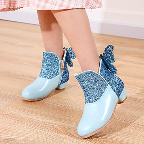 Obuća za hodanje za bebe Djevojke cipele Jesen i zimska Bowknot Slatka dječja čizme Žene New Boide patentni zatvarač Dječje princeze Boots Baby White Cipele
