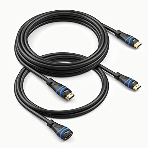 Bluerigger 4K HDMI kabl - 15ft sa 4K HDMI produženim kablom - 1,5ft