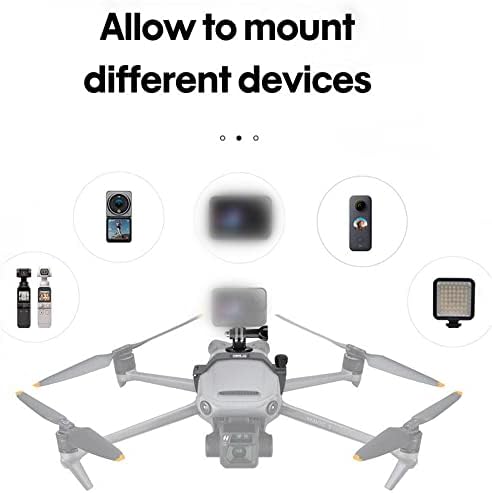 Moudoauer Držač kamere za DJI Mavic 3 Drone kamere TOP prošireni nosač adaptera LED pribor za postavljanje svjetla