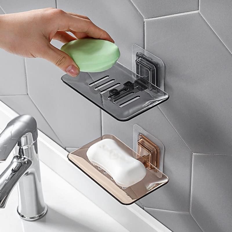 ZCMEB sapun Nosač NO Bušenje zidno držač sapuna za sapun za kupatilo sapuni sapun samo ljepilo