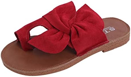 RBCulf ženske papuče Ljetna moda udobnost ravne ne klizanje Bowknot Flip-Flop cipele na plaži Ležerni klizanje na slajdama Sandale