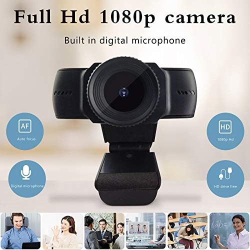 Niaviben Web kamera Full HD 1080p Web kamera za Desktop PC Video pozive sa mikrofonom za poništavanje