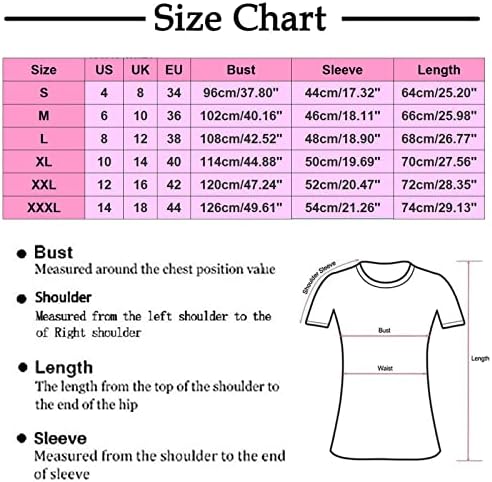 Majica za Valentinovo, dama sedam četvrtina rukava majica 3D tiskana majica za odmor uzorak običnog dugih rukava majica u pakovanju