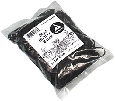 Dynarex Premium visokokvalitetne crne gumene trake - za tetovaže 12 & 13-1 / 4 lb torba