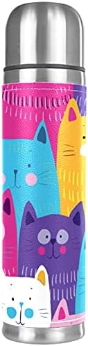 Vakuum izolirana krigla od nehrđajućeg čelika, mačka lica životinja Print Thermos boca vode