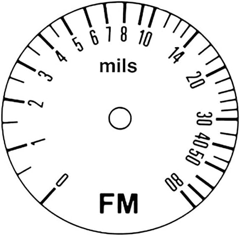 Defersko FM pozitivno mjerač debljine mehaničkog premaza; 0-80 milja