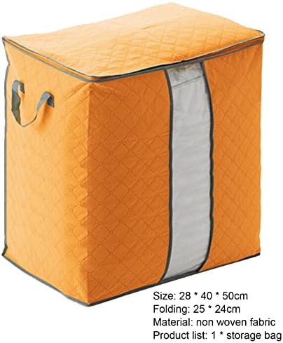 Komatial pokrivač za pohranu torba otporna na vlagu, torba za pohranu bez tkane tkanine sa 2 ručke narančaste