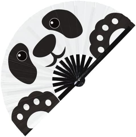 Panda ručni ventilator sklopivi bambus slatki panda pokloni kruga rave ventilatori za ruke Outfit