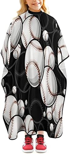 Baseball Softball Ball Graphics Barber Cape Professional Frizura pregača Slatka četka za rezanje kose za dječake Djevojke