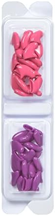 Kitty Caps kape za nokte za mačke | Hot Purple & Hot Pink, 40 Count, Large - 3 Pack | sigurno, Moderan & humana alternativa za uklanjanje kandži / pokriva mačje kandže, zaustavlja prepreke i ogrebotine