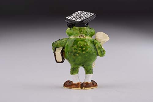 Keren Kopal Frog Diplomiraj studentske figurine sitnice kutije nakit Skladištenje Skladištenje ručno