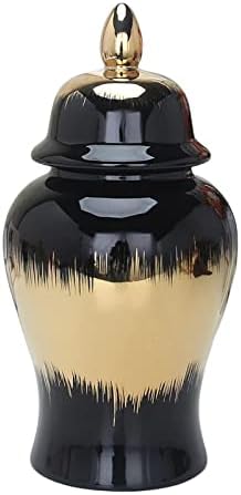 Oitto keramički đumbir jar sa poklopcem, kolekcionarski zanat ukras cvjetni aranžman Jar vaza