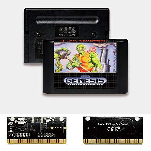 Aditi toksični križari - SAD LABEL FlashKit MD Electroless Gold PCB kartica za SEGA Genesis Megadrive Video Console