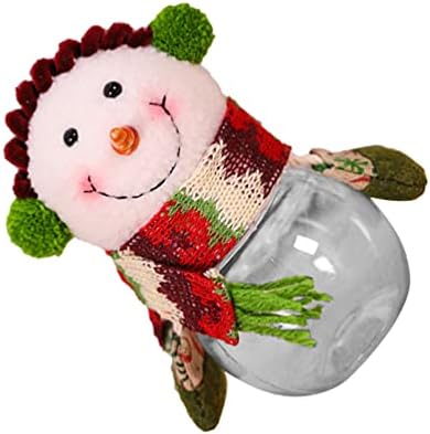 NUOBESTY Cookie pokloni snjegović candy Jar Božić Candy Holder Božić hrane tegle za Božićnu zabavu Candy