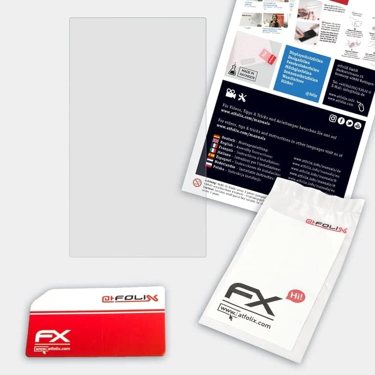 ATFolix plastični stakleni zaštitni film kompatibilan sa Sony HDR-CX700VE staklom štitnika, 9h hibridni stakleni fx stakleni ekran zaštitnika plastike