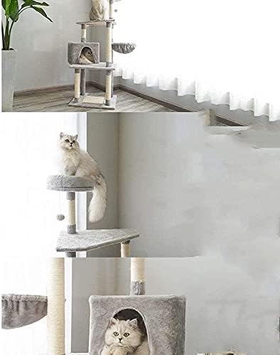 Haieshop Cat Tree Condo grebalica za mačji toranj namještaj plišani Condo igraonica sa visećim