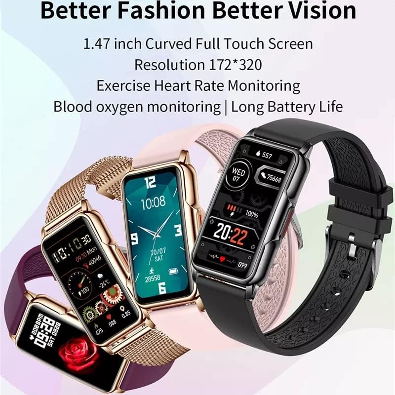 2023 Novi sportovi Smart Watch Muškarci Žene 1,47-inčni fitnes fitness Tracker Tracker IP67 Vodootporan SmartWatch za Huawei Xiaomi telefon