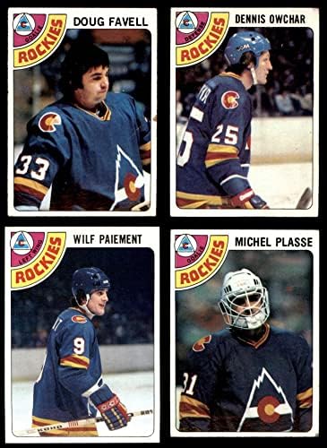 1978-79 Topps Kolorado Rockies u blizini Team Set Colorado Rockies-Hockey GD + Rockies-Hokej
