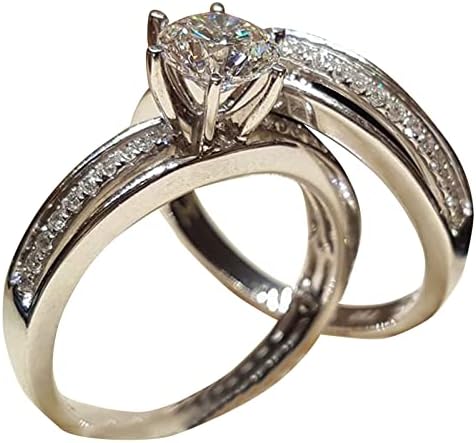 KUBIČKI ZIRCONIJI prstenovi zaljubljeni Day Diamond Ring Ring Light Luksuzni prsten Novi kreativni