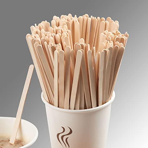 1000kom drveni štapići za miješanje kafe 5,5 inča za jednokratnu Biorazgradivu prirodnu okruglu