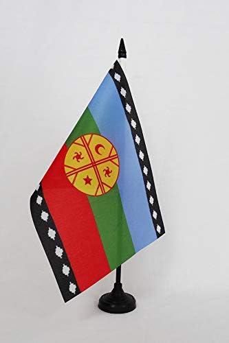 AZ FLAGA MAPUCHE OSOBE ZA ZAKLJUČIVANJE STOLOVINE Čile 5 '' x 8 '' - Araucanians Zastava stola