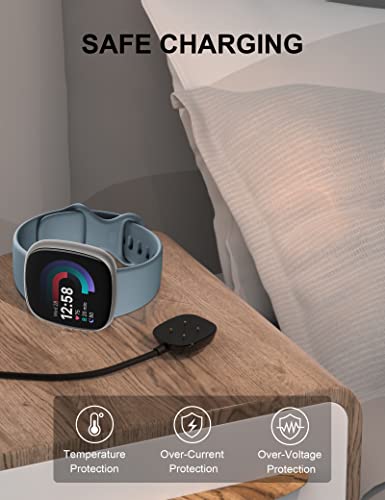 Bicmice punjač kompatibilan sa Fitbit Sense Versa 3 punjač zamjena USB kabl za punjenje za Sense 2 Sense Versa 4 Versa 3 Smartwatch Magnetic kabl za brzo punjenje