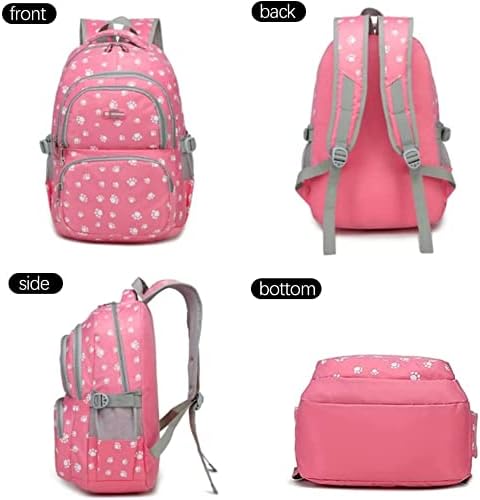 YUNPLAN otisci psećih šapa kompleti ruksaka za tinejdžerke, ruksaci za osnovne Škole za djevojčice sa