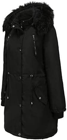 Zimske jakne za žene plus veličine parka Windbreaker Zip up krznene kapuljače od kapuljače od kaputa za