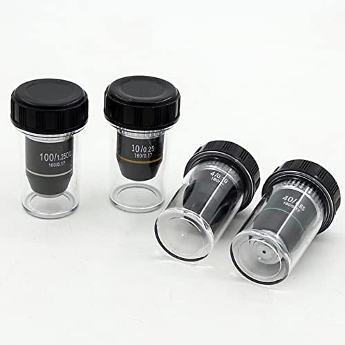 Oprema za mikroskop 4x 10x 40x 100x Ahromatsko sočivo, biološki mikroskop 160/0. 17 laboratorijski