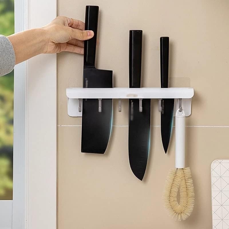 Kuhinjski pribor kuhinjski nož stalak za odlaganje blok plastični držač noža bez probijanja sa kukom držač noža za odlaganje kuhinje pojedinačni držač noža