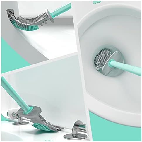 Zukeems toaletna četkica silikonska toalet četkica meka gumena četkica za čišćenje glava za čišćenje kupaonice