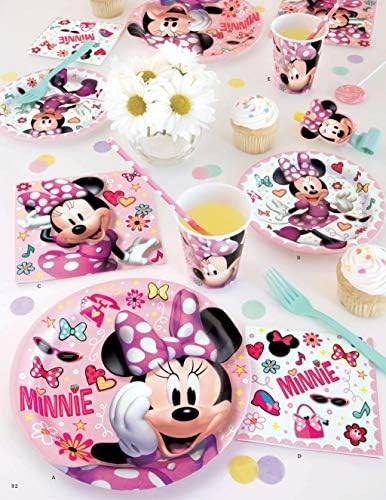 Jedinstveni Minnie Mouse Paket Posuđa / Tanjiri | Salvete | Dječija Rođendanska Zabava, Dekor Za Tuširanje Beba, Potrepštine Za Dekoraciju Zabave