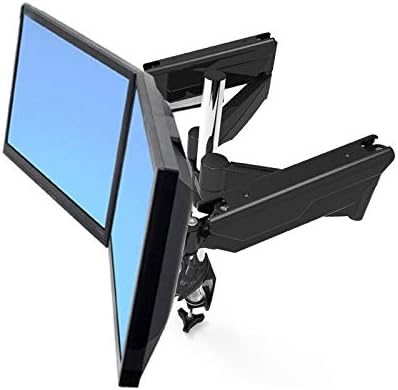 Plinski oprug Potpuno kretanje Dvostruko zaslon LED LCD držač za monitor Desktop Montaža osnovnih stalak TV nosač za 2 monitora MD5422