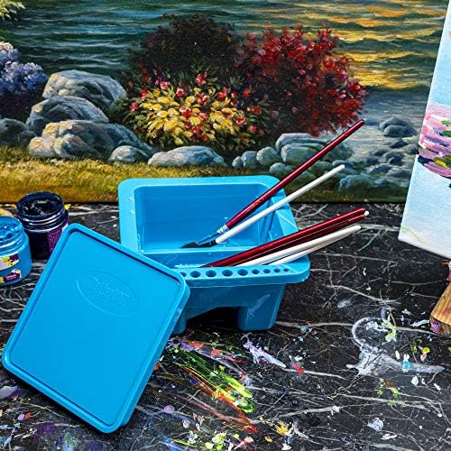 Mylifeunit sredstvo za čišćenje četkica i umjetnička pregača sa 10 džepova za umjetničko slikarstvo