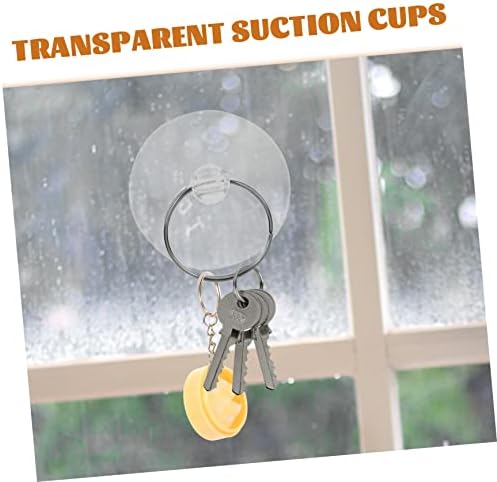Bestsporble 160 kom. Prozirna čaša za usisavanje zid viseće kuke Obriši plastične vješalice za odjeću kuhinjska