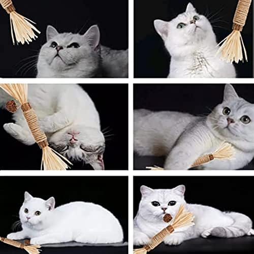 Sunesa Cat Toys 2 kom. CAT igračke Chew Stick mačića Trčajte Catnip Toy Kitty Stufy s Catnom za čišćenje zuba u zatvorenim ljubimcima