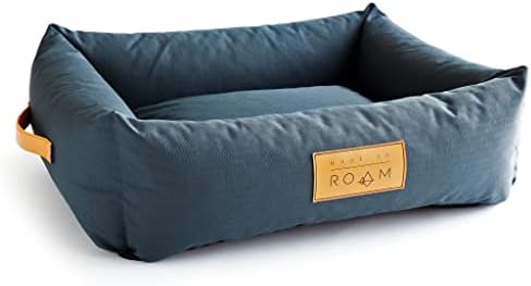 Napravljen za lutarni krevet - izdržljiva voda otporna na vodu otporna na vodu sa isjeckanim pašnim krevetom za sjećanje za srednje i velike pse