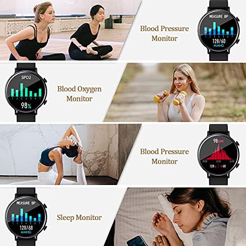 WM Welly Merck Smart Watch za muškarce (primanje poziva / biranje), 1,3 dodirni ekran za fitness Aktivnost Tracker