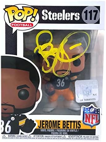 Jerome Bettis autogramirani Funko Pop 117 JSA Coa Pittsburgh Steelers potpisan autobus -