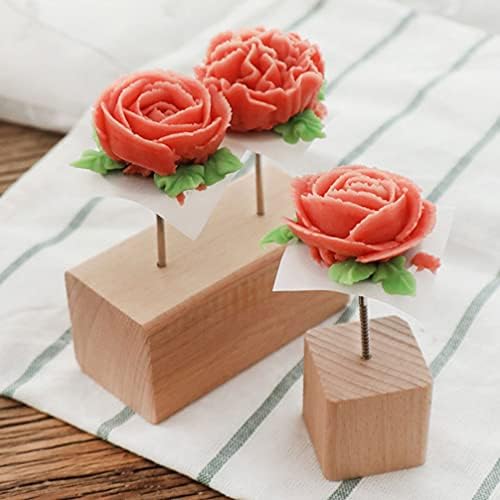 jojofuny 3kom baza za izlaganje cvijeća za pečenje drveni cvijet za nokte držač za nokte stalak za prikaz alata za pečenje pribor za torte kolačići Cupcake