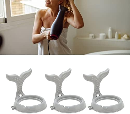 Držač za sušenje lepljenja, visoka stabilnost 3pcs Multipunarski zidni držač za sušenje puhača za stol za kupatilo