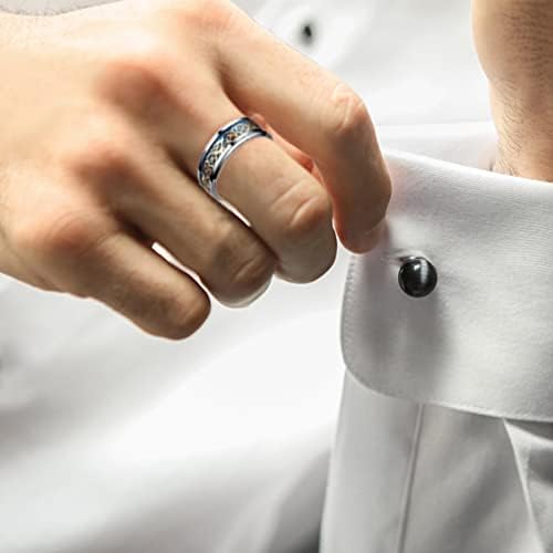 2023 Novi Titanium Zlatni prsten Zmaj sa srebrnim zmajnim čeličnim čeličnim prstenima od nehrđajućeg prstena
