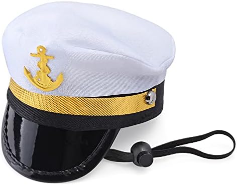 Yewong 3 komada Pet Pet Pet Sailor kapetane Hat kaubojski šešir HAT-ov mačji kućni ljubimac Kostim