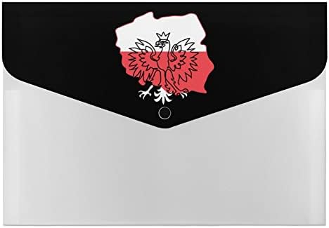 Poljska Orlova Zastava Proširenje Mape Datoteka Džep Slatki Otisci Proširivi Fascikle Za Arhiviranje Harmonika