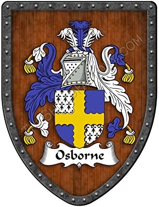 Osborne Family Crest prilagođeni grb, porodično porijeklo i baština Hanging Metal Wall plak Shield - ručno izrađen u SAD-u