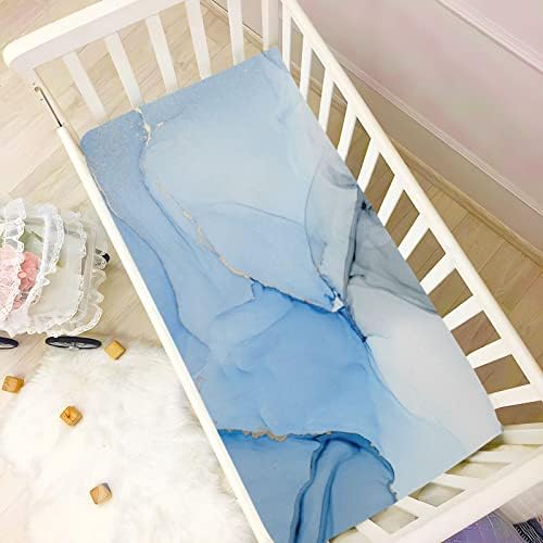 Fluidni mramorni krevetići za bebe meki i prozračni listovi dječjih krevetića stroj koji se može prati i reproducirati