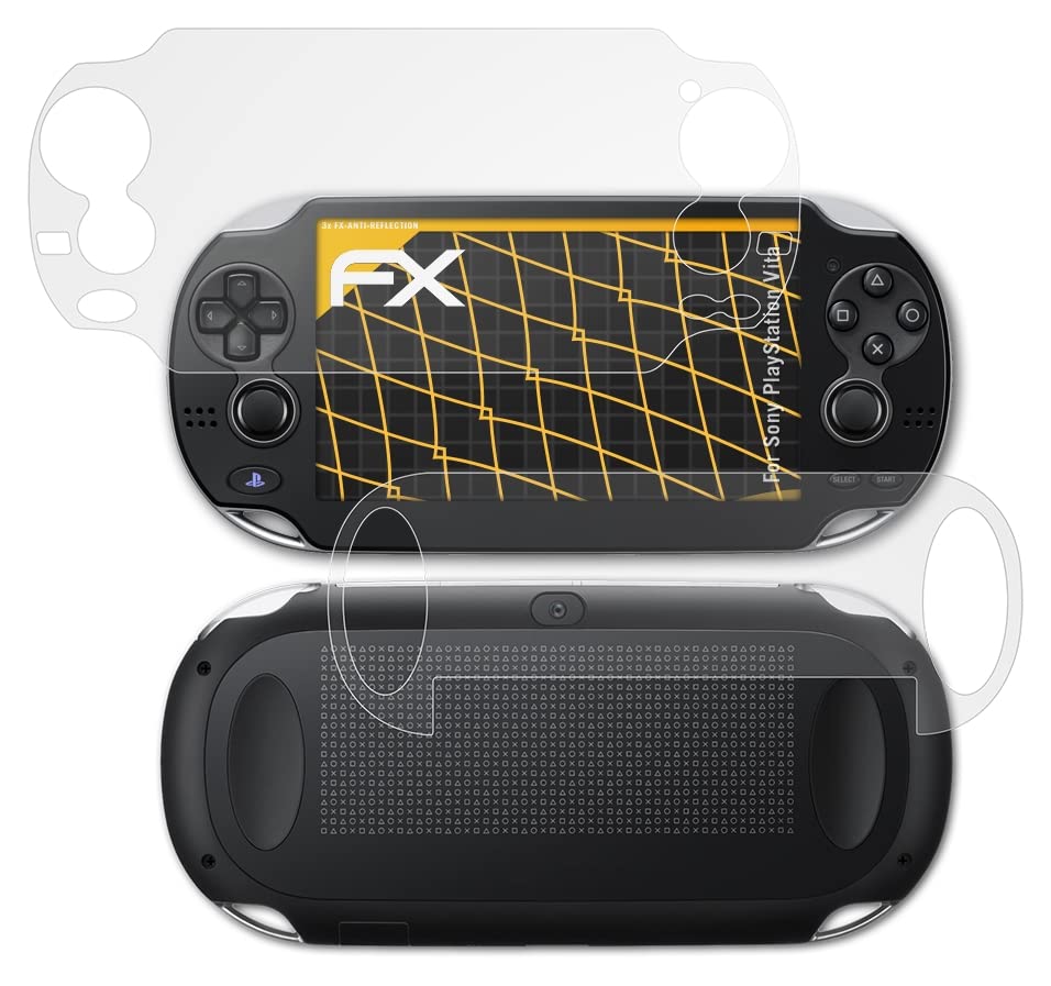 Atfolix zaštitnik ekrana kompatibilan sa Sony PlayStation Vita folijom za zaštitu ekrana, antirefleksnom i FX zaštitnom folijom koja apsorbuje udarce