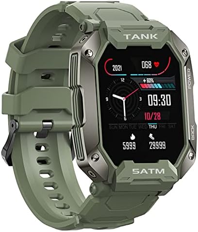 Yiisu Tank M1 Veliki ekran Smart Watch Heart-Stopa Blod Tlak Bluetooth za monitor za ruke 5atm IP69K vodootporni