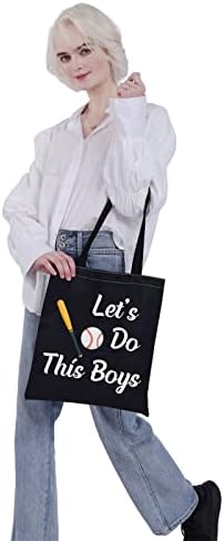 VAMSII Bejzbol mama tote torba hajde da Do & nbsp; ovo & nbsp;dječaci Bejzbol platnena tote torba Bejzbol trener pokloni ponosni Bejzbol mama tetka poklon
