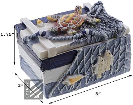 Li'shay mini polyresin dekorativni okvir za skladištenje - Turtle